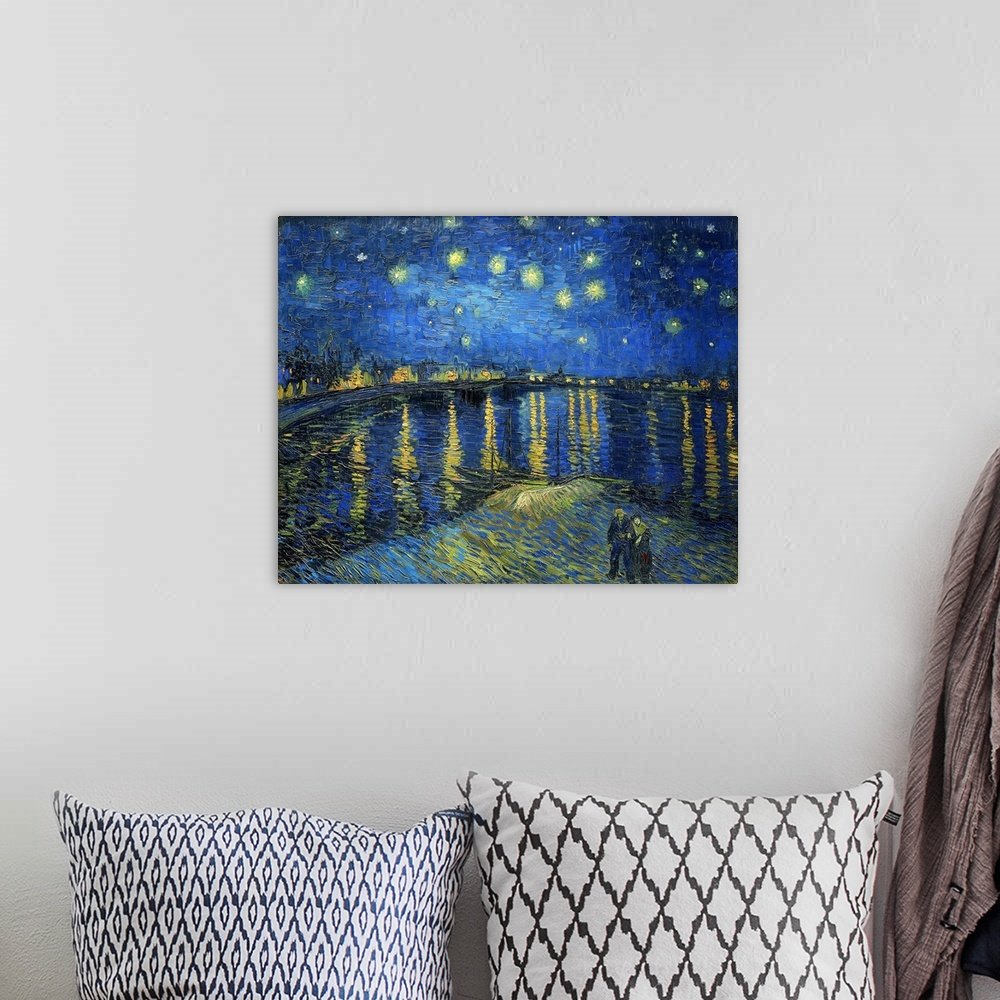 Van Gogh Starry Night Over the Rhone - Vintage Canvas Art
