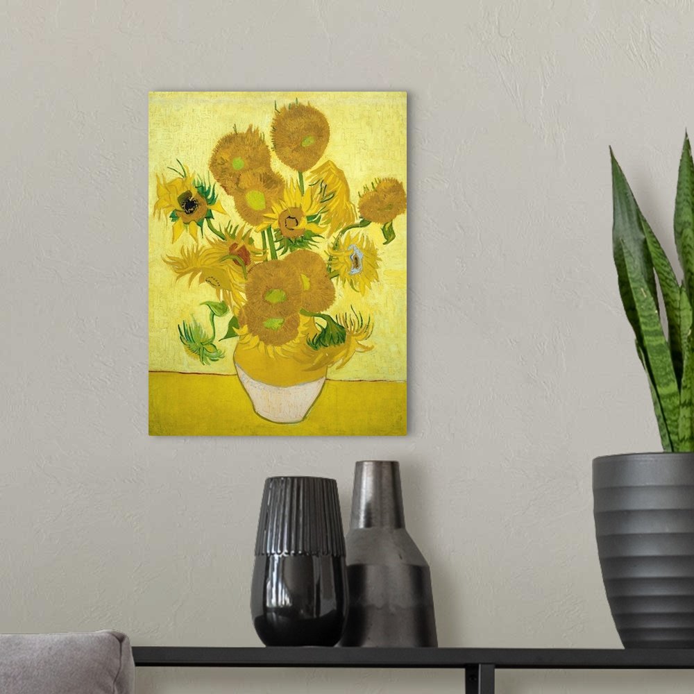 Symphony in Yellow: A Famous Vintage Flower Canvas Painting by Van Gogh