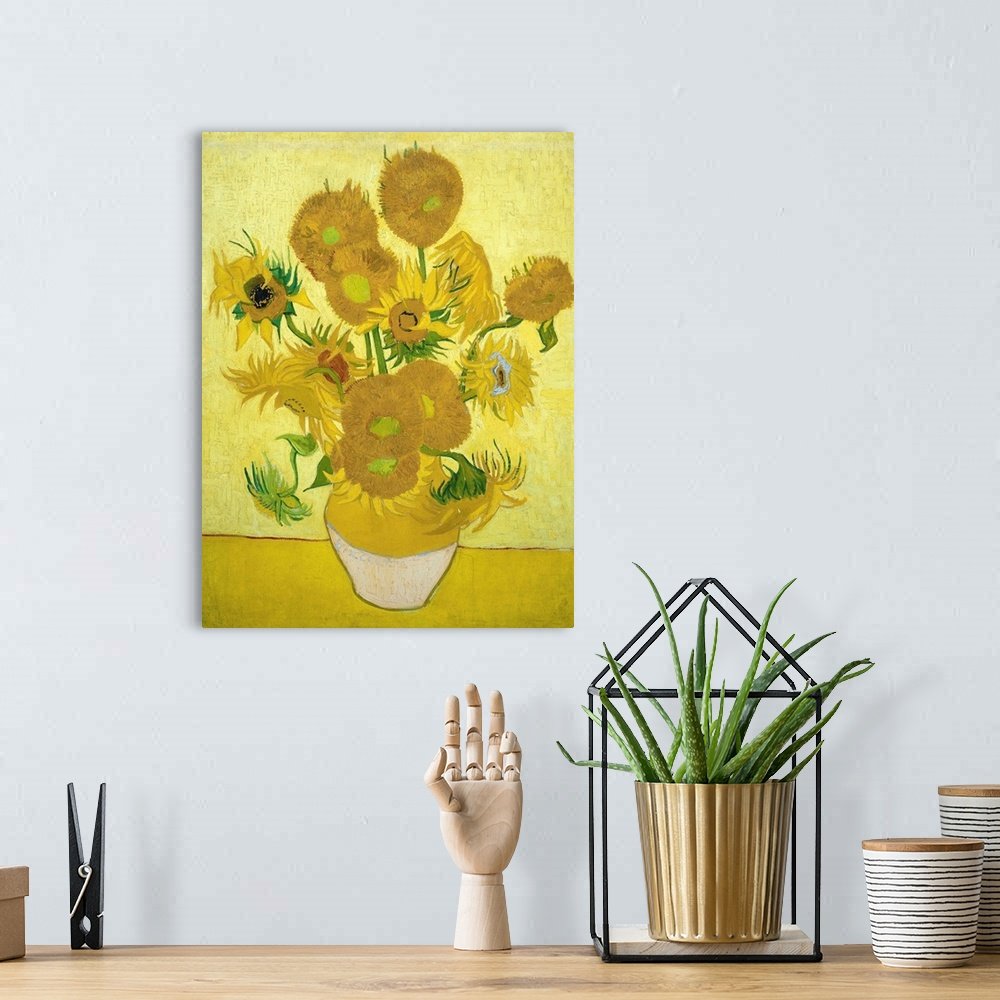 Symphony in Yellow: A Famous Vintage Flower Canvas Painting by Van Gogh