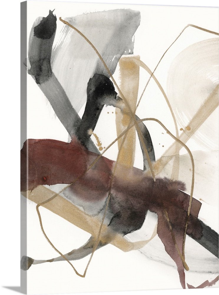 Dynamic Gesture: A Modern Abstract Bathroom Wall Art Painting