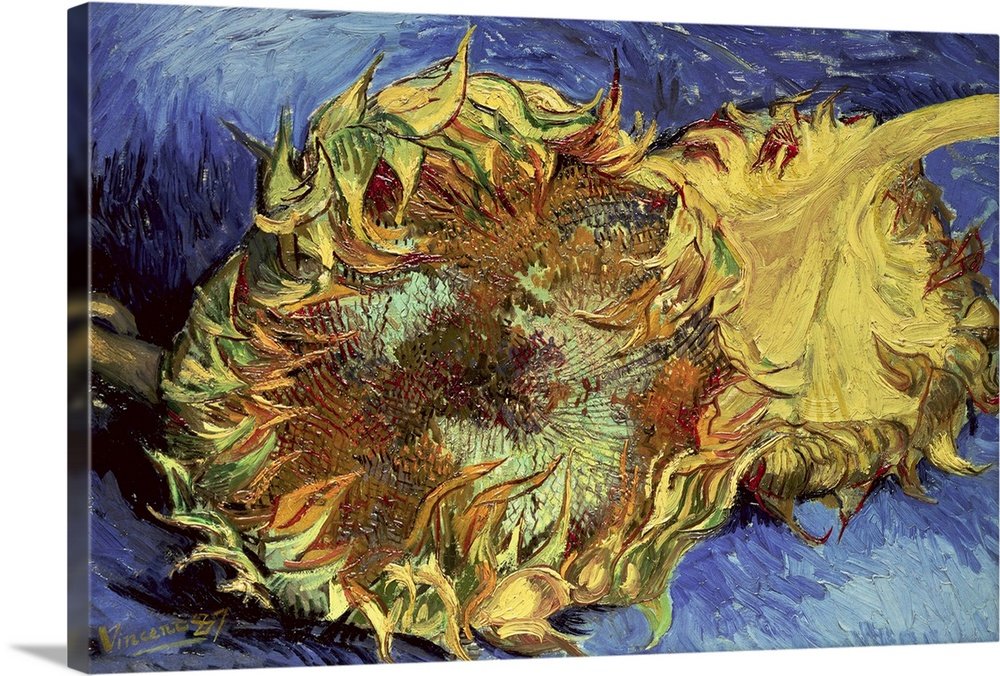 The Waning Bloom: A Famous Vintage Flower Canvas Painting by Van Gogh