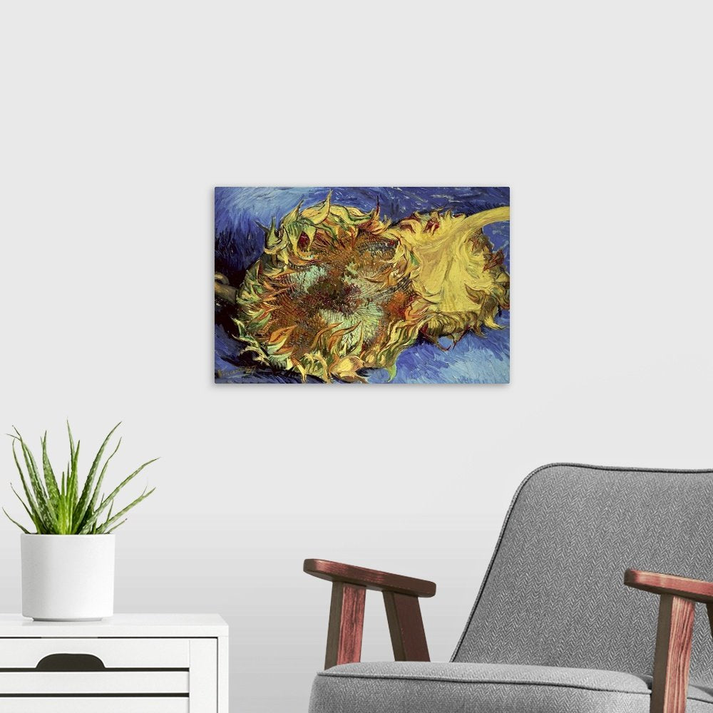 The Waning Bloom: A Famous Vintage Flower Canvas Painting by Van Gogh