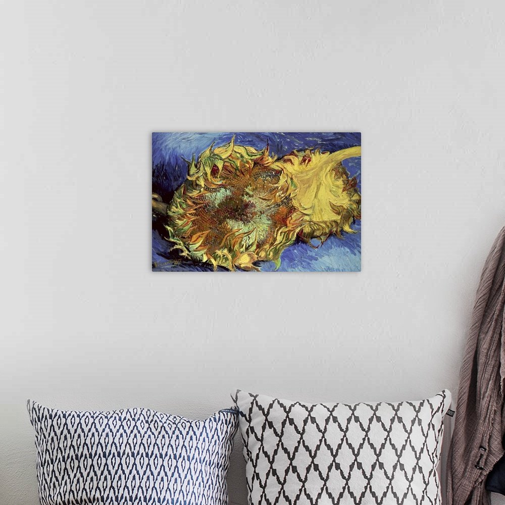 The Waning Bloom: A Famous Vintage Flower Canvas Painting by Van Gogh