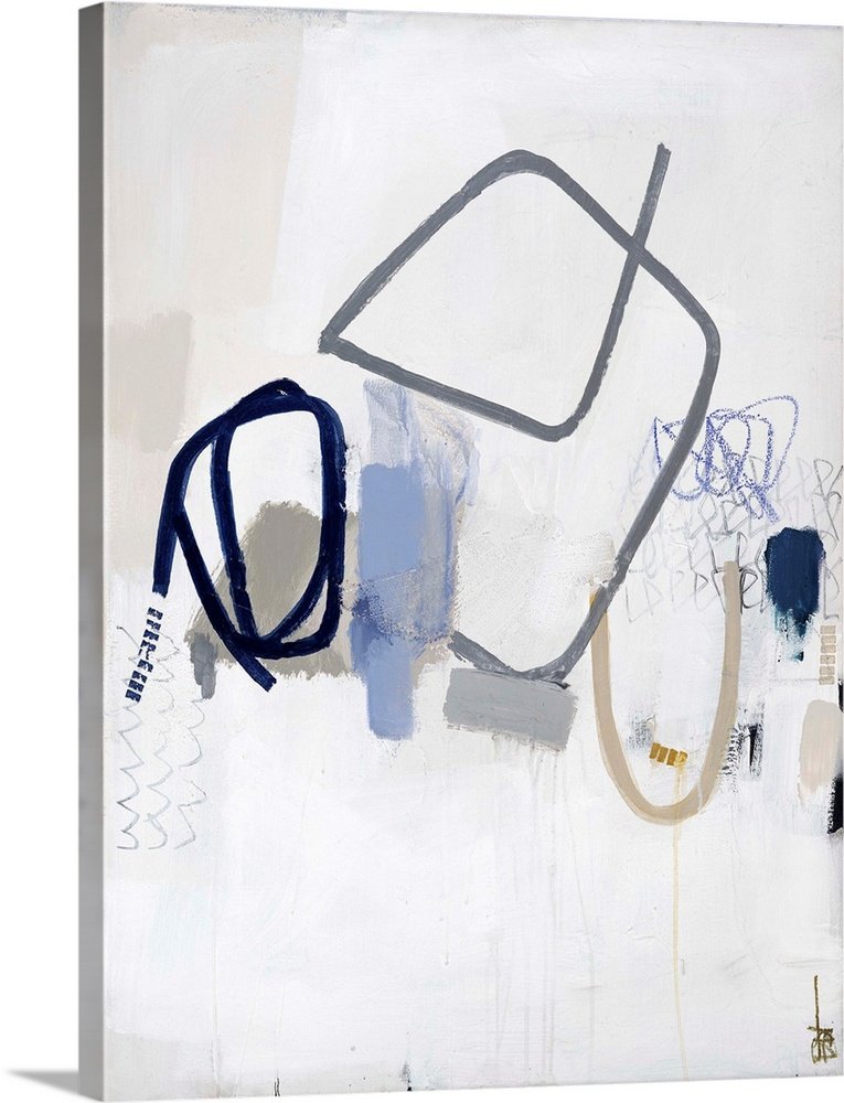 Freestyle Forms: A Modern Abstract Bathroom Wall Art for Your Home