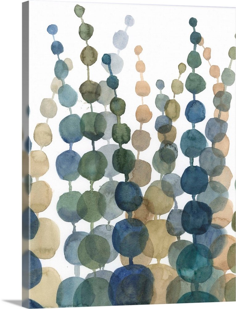 Rising Serenity: A Modern Abstract Bedroom Wall Art Painting