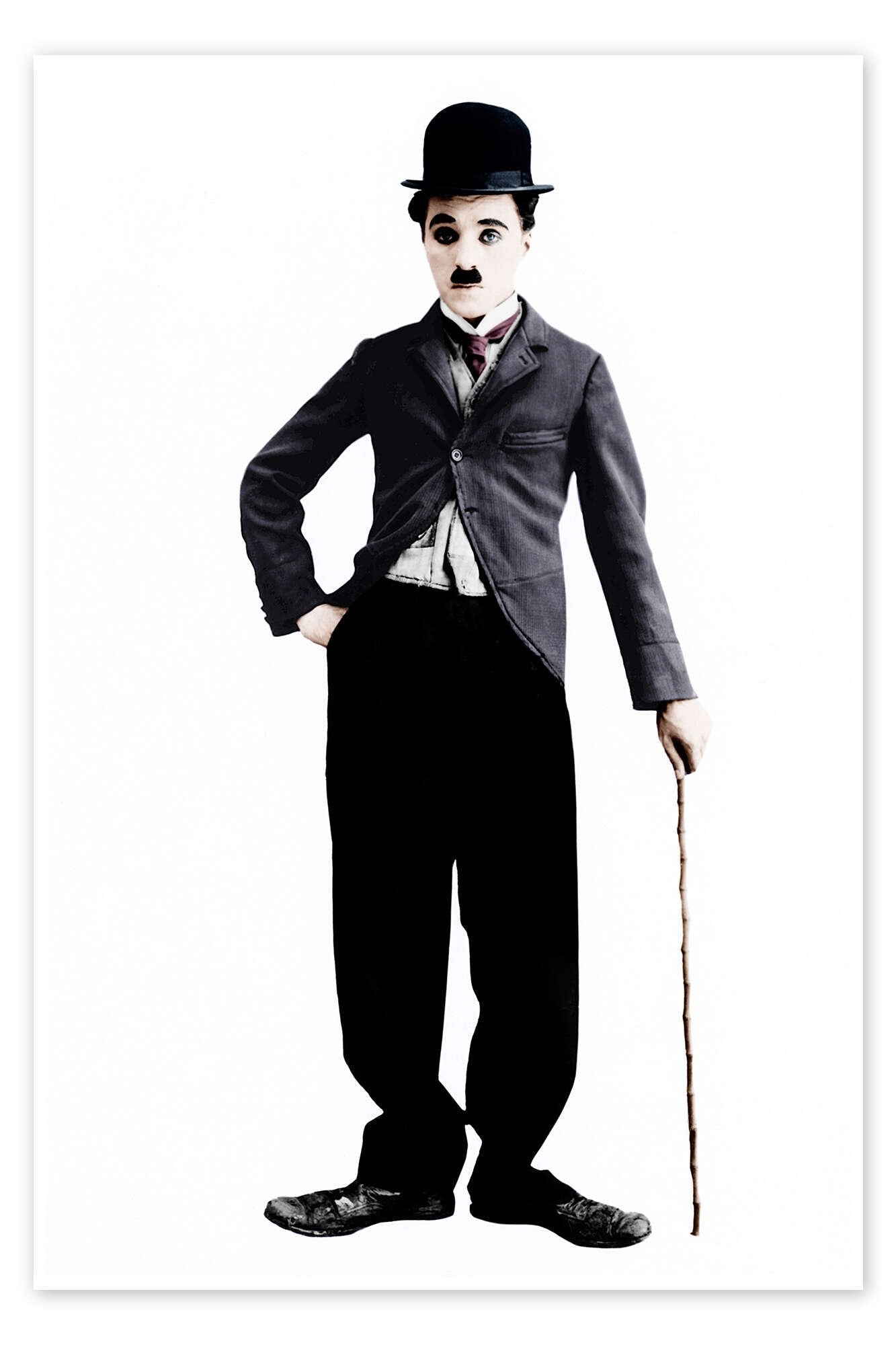 The Little Tramp: An Iconic Vintage Charlie Chaplin Movie Wall Art