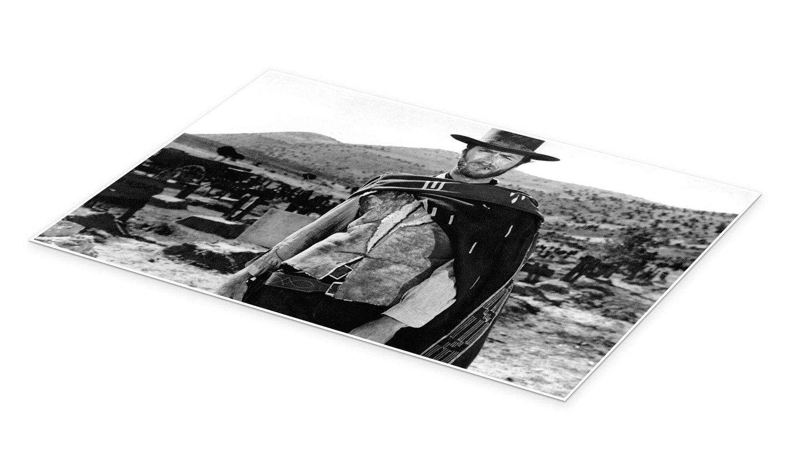 The Man with No Name: An Iconic Vintage Clint Eastwood Wall Art