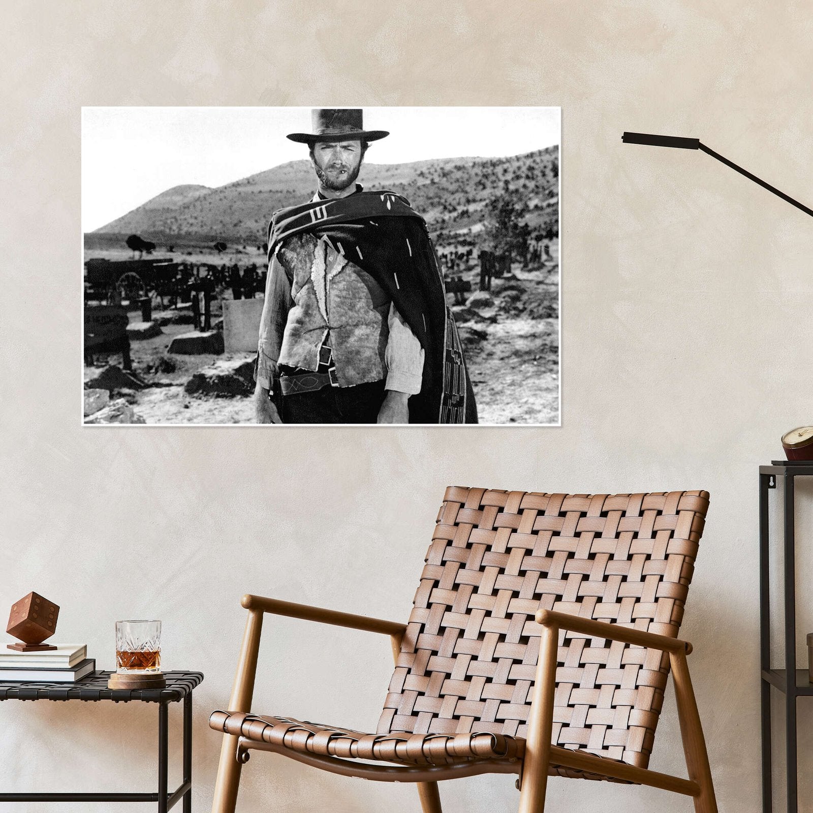 The Man with No Name: An Iconic Vintage Clint Eastwood Wall Art