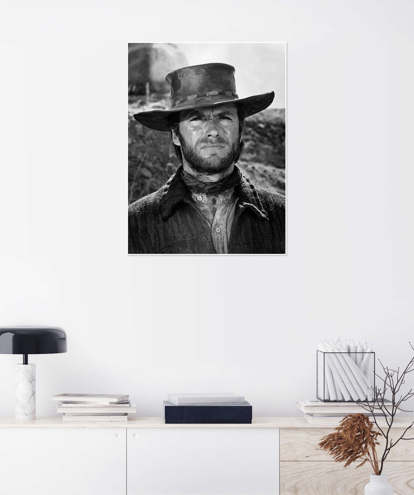 The Man With No Name: A Vintage Wall Art from The Good, the Bad and the Ugly