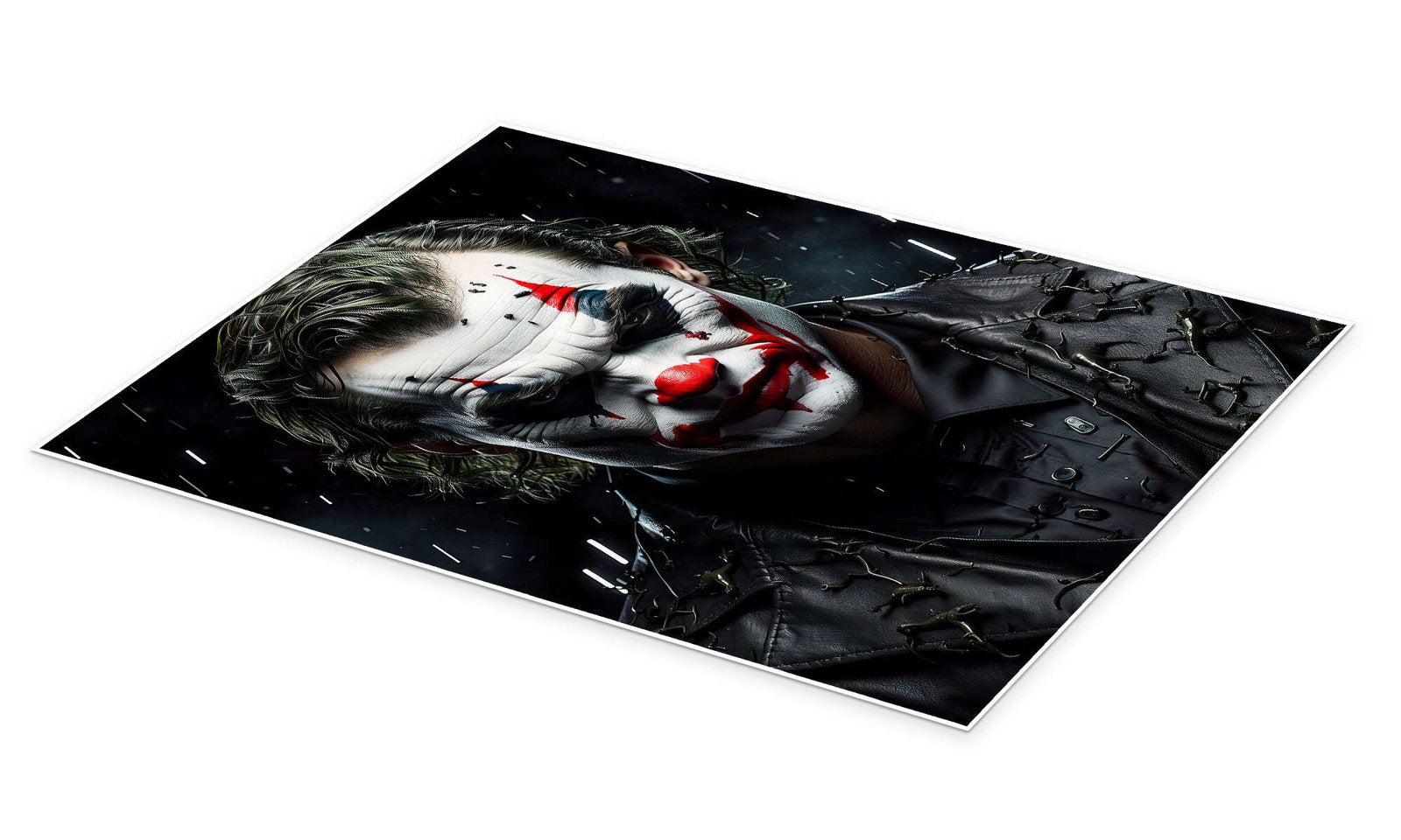 Joker Pop Art Wall Art - Rain of Ruin Villain Portrait