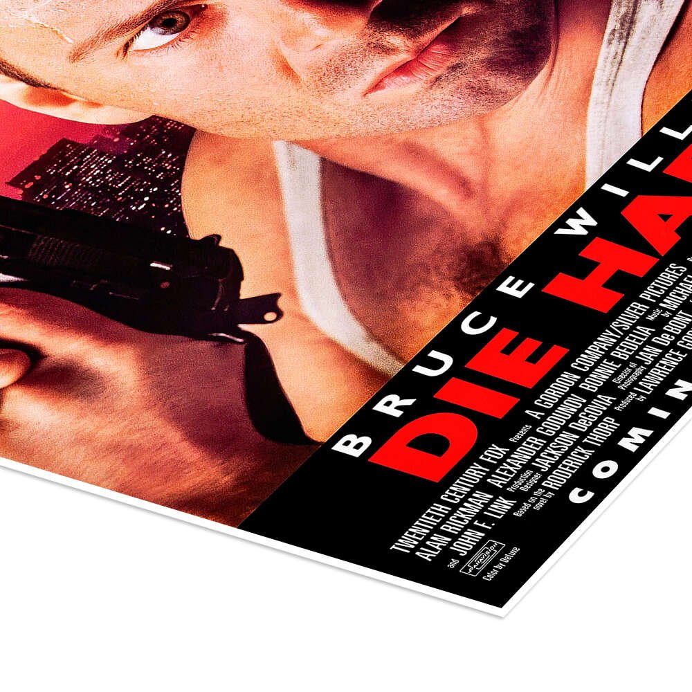 Die Hard: An Iconic Vintage 80s Action Movie Poster Wall Art