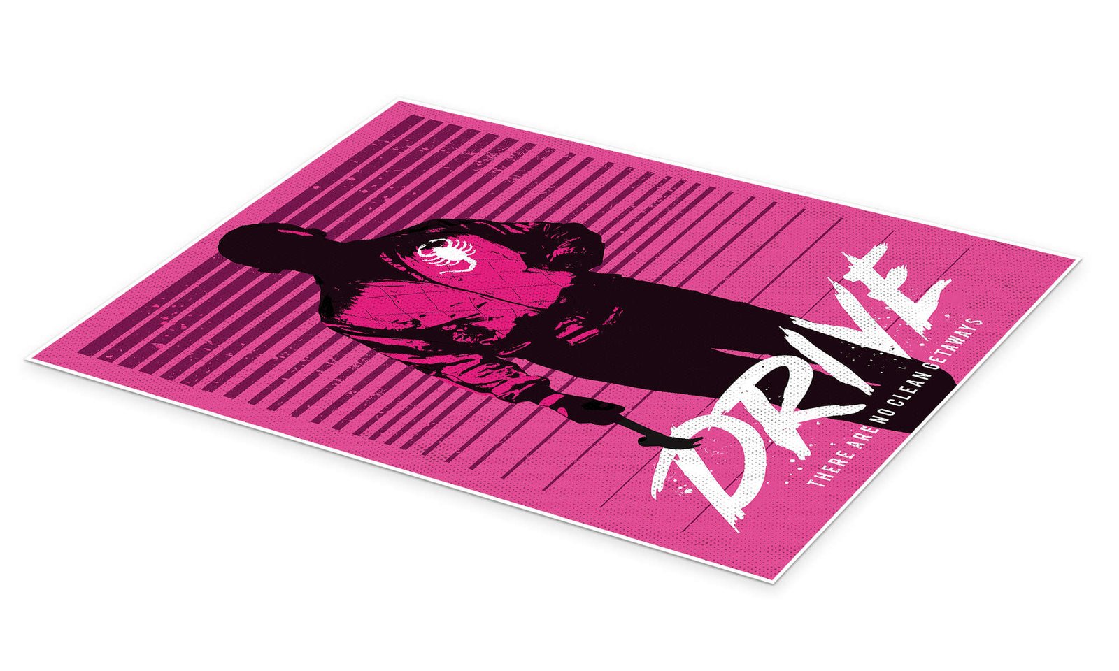 A Real Hero: A Minimalist Graphic Movie Wall Art Inspired by Drive