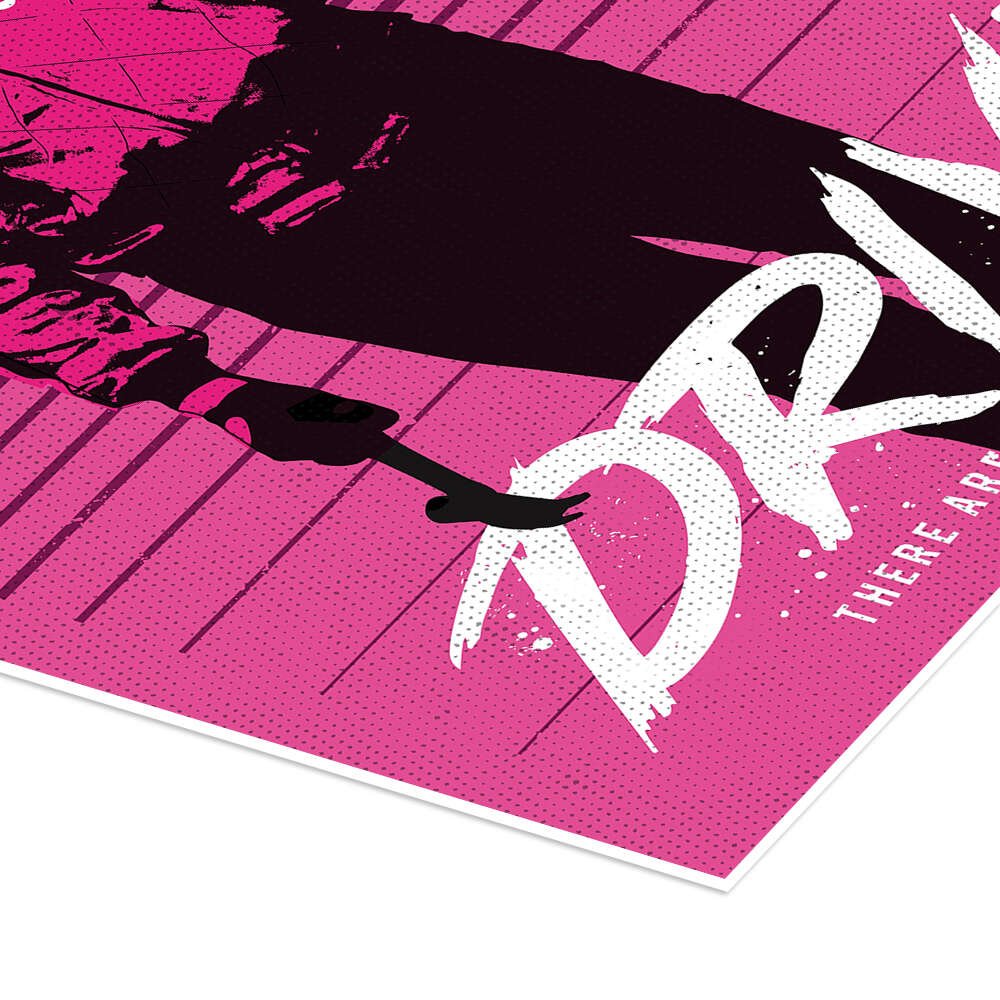 A Real Hero: A Minimalist Graphic Movie Wall Art Inspired by Drive