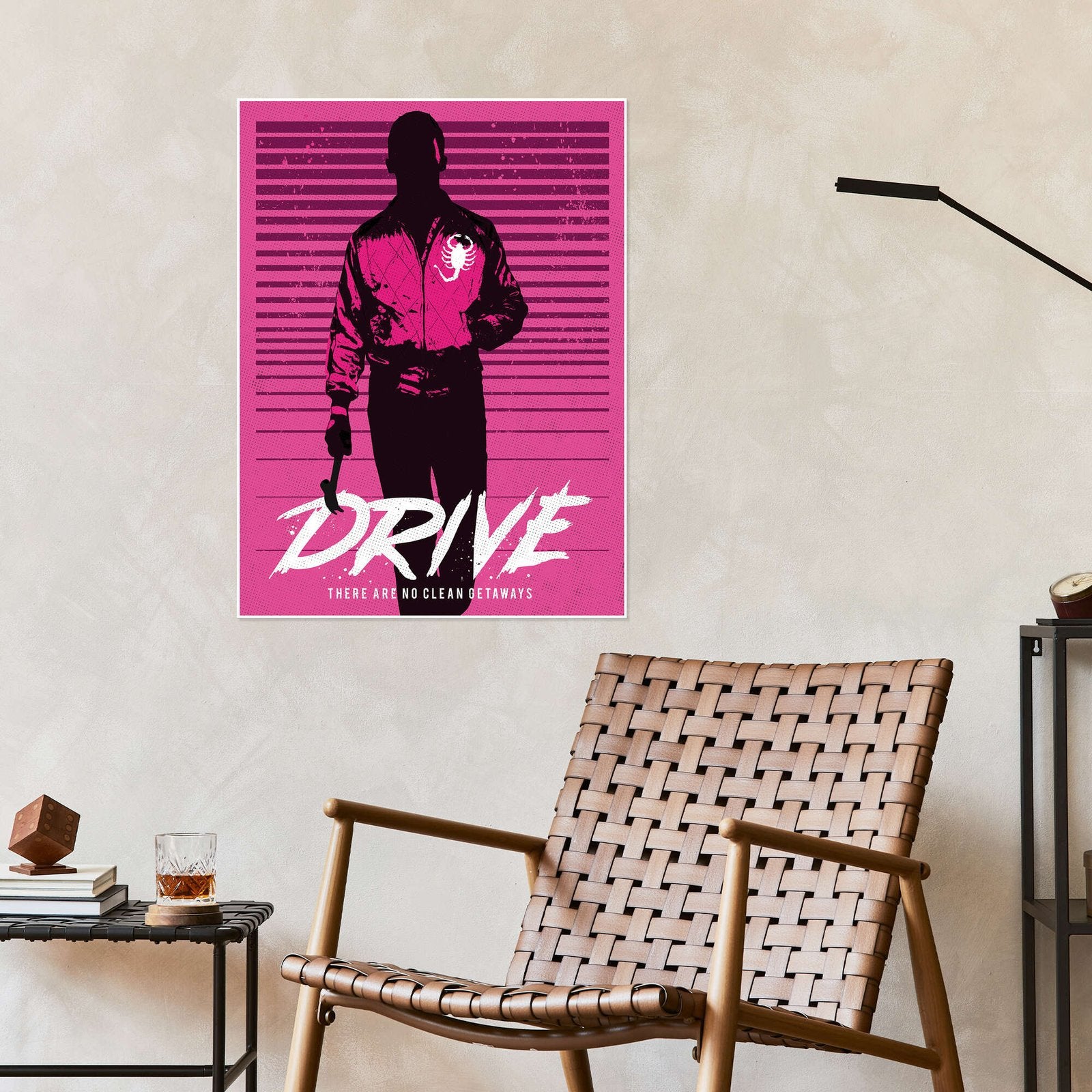 A Real Hero: A Minimalist Graphic Movie Wall Art Inspired by Drive