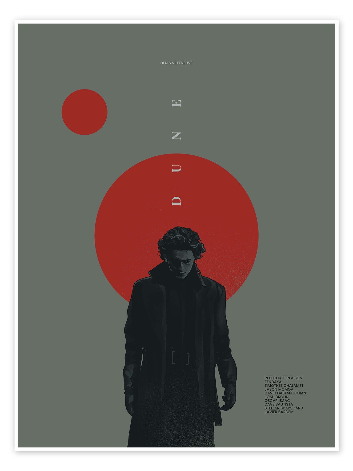 The Prophet of Arrakis: A Minimalist Dune Movie Wall Art