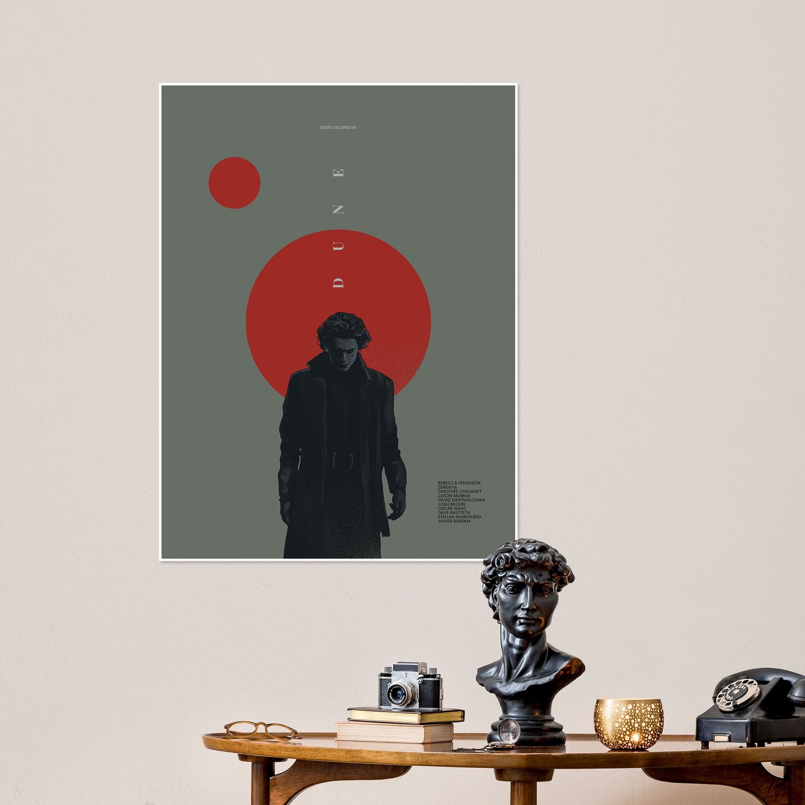 The Prophet of Arrakis: A Minimalist Dune Movie Wall Art