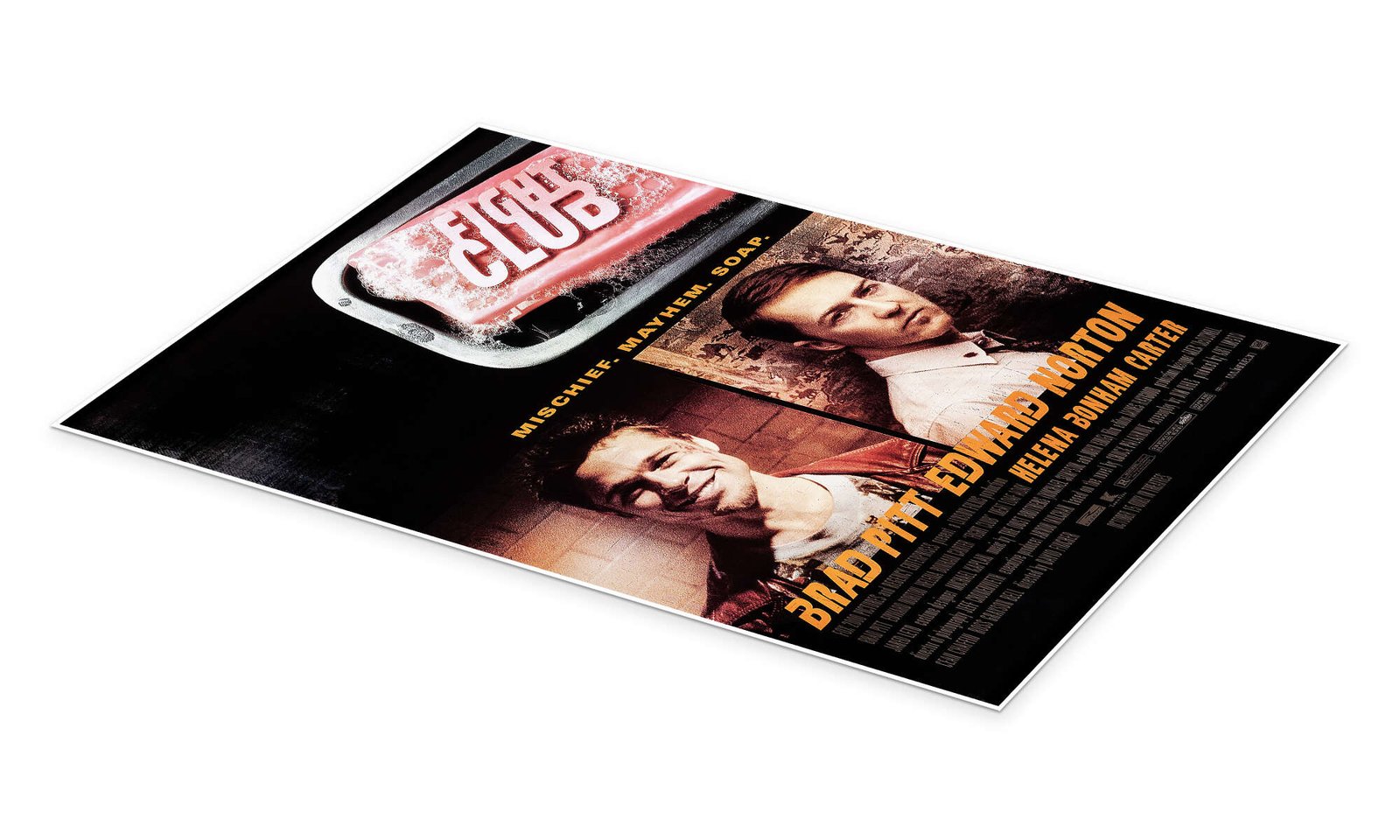 Fight Club Movie Poster - Vintage 90s Wall Art