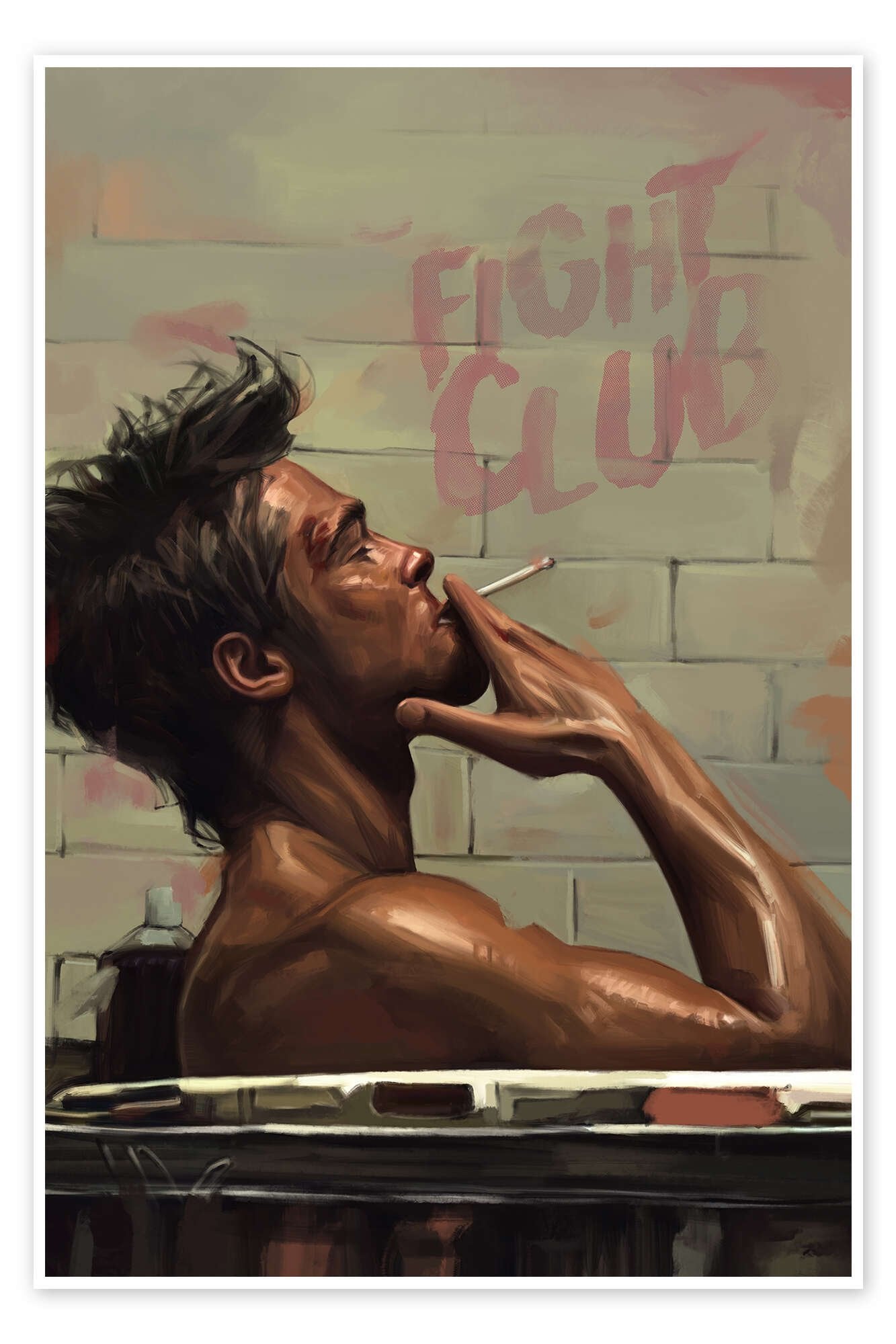 Project Mayhem's Architect: A Vintage Fight Club Movie Wall Art