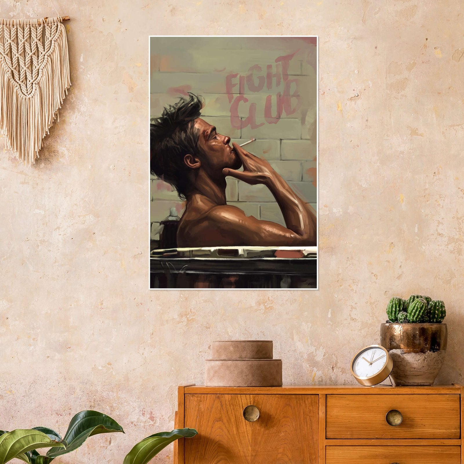 Project Mayhem's Architect: A Vintage Fight Club Movie Wall Art
