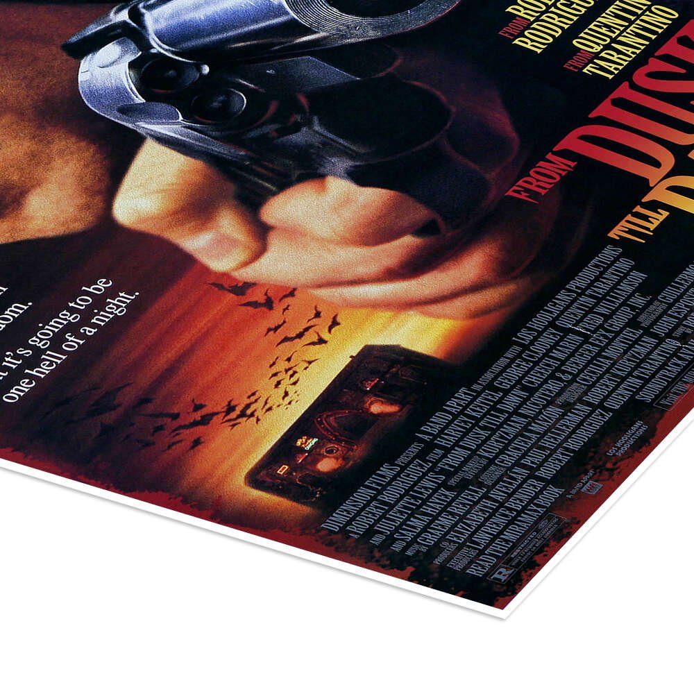 From Dusk Till Dawn Poster - Vintage 90s Movie Art