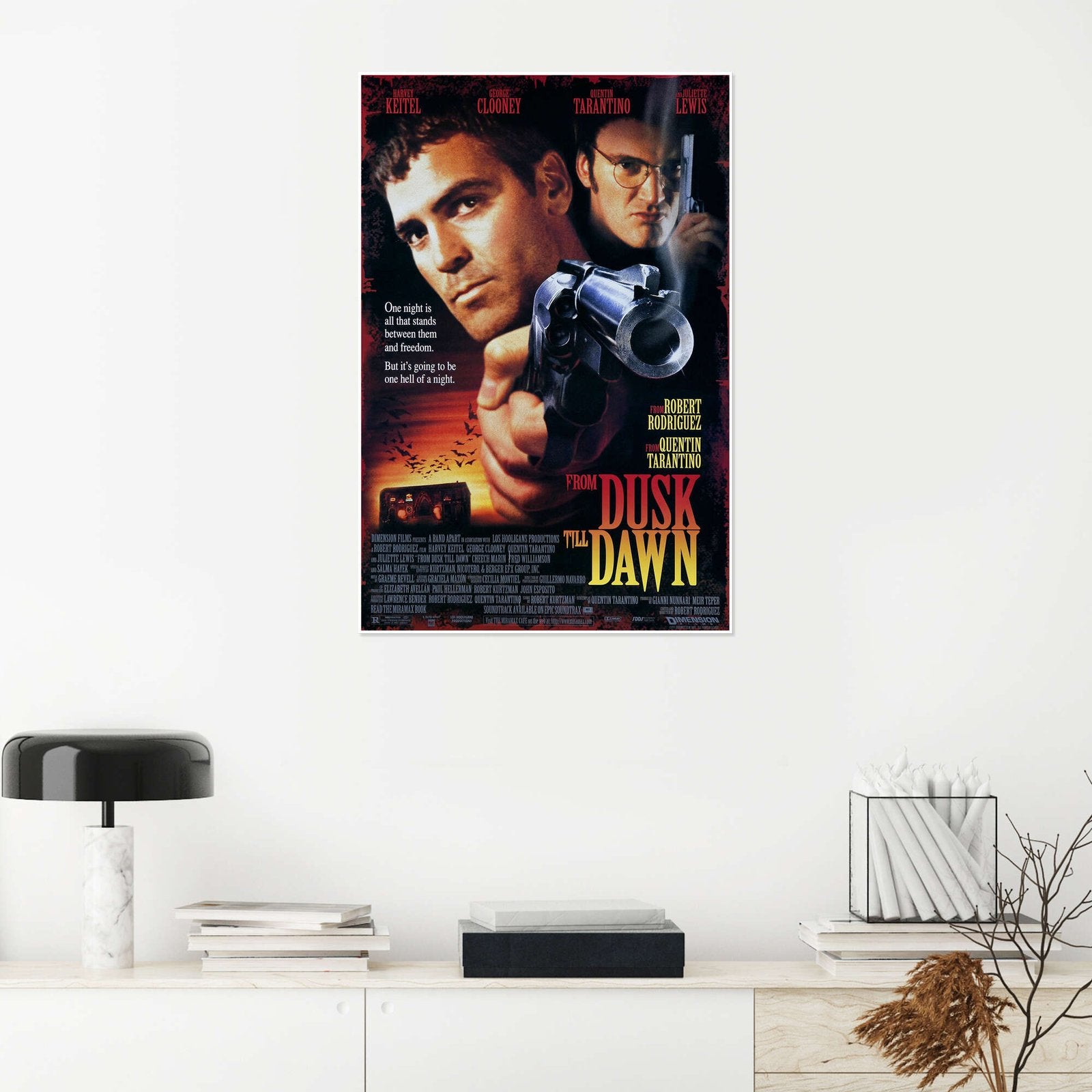 From Dusk Till Dawn: An Iconic Vintage 90s Movie Poster Wall Art