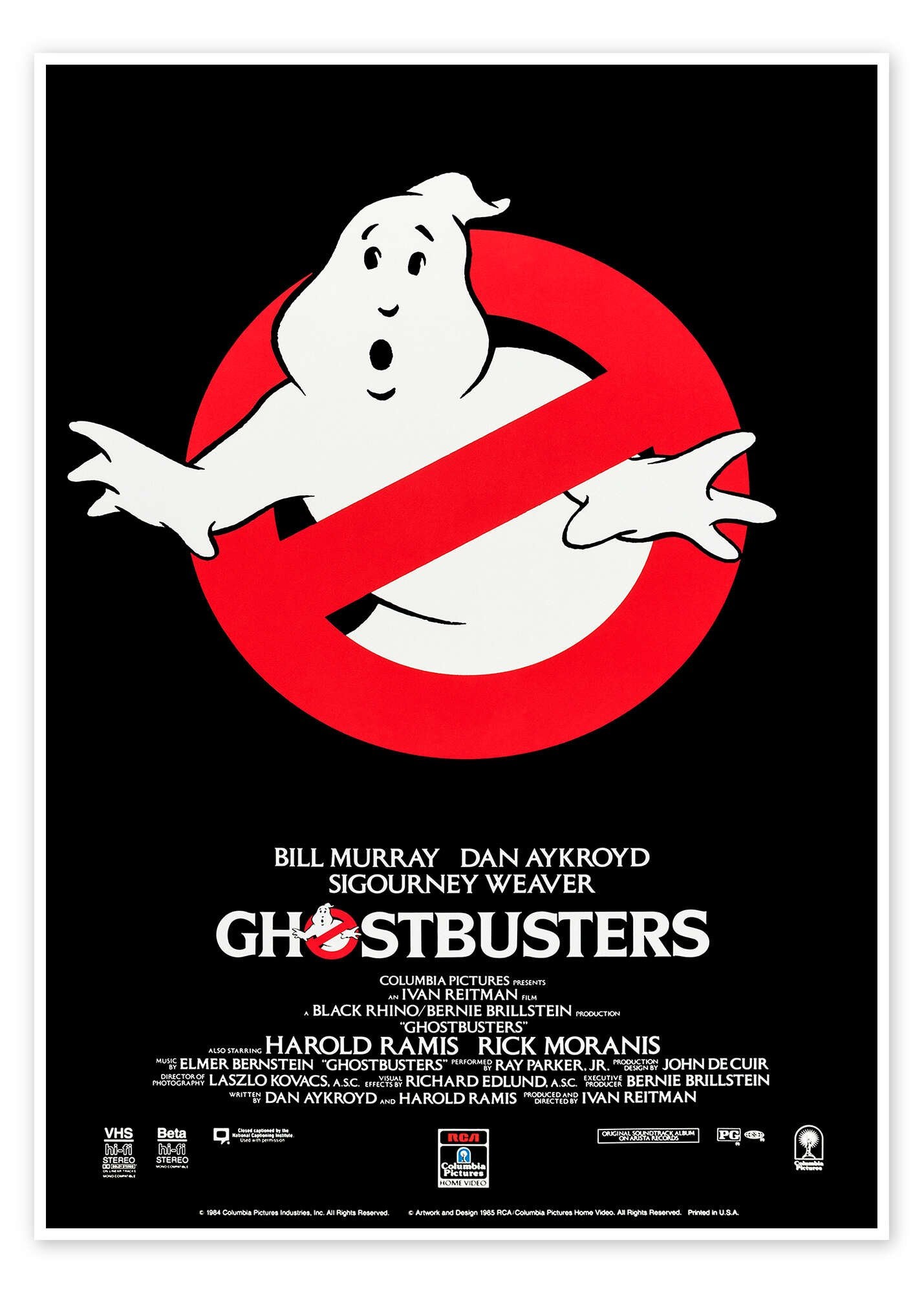 Ghostbusters Poster - Who You Gonna Call? Vintage Movie Art