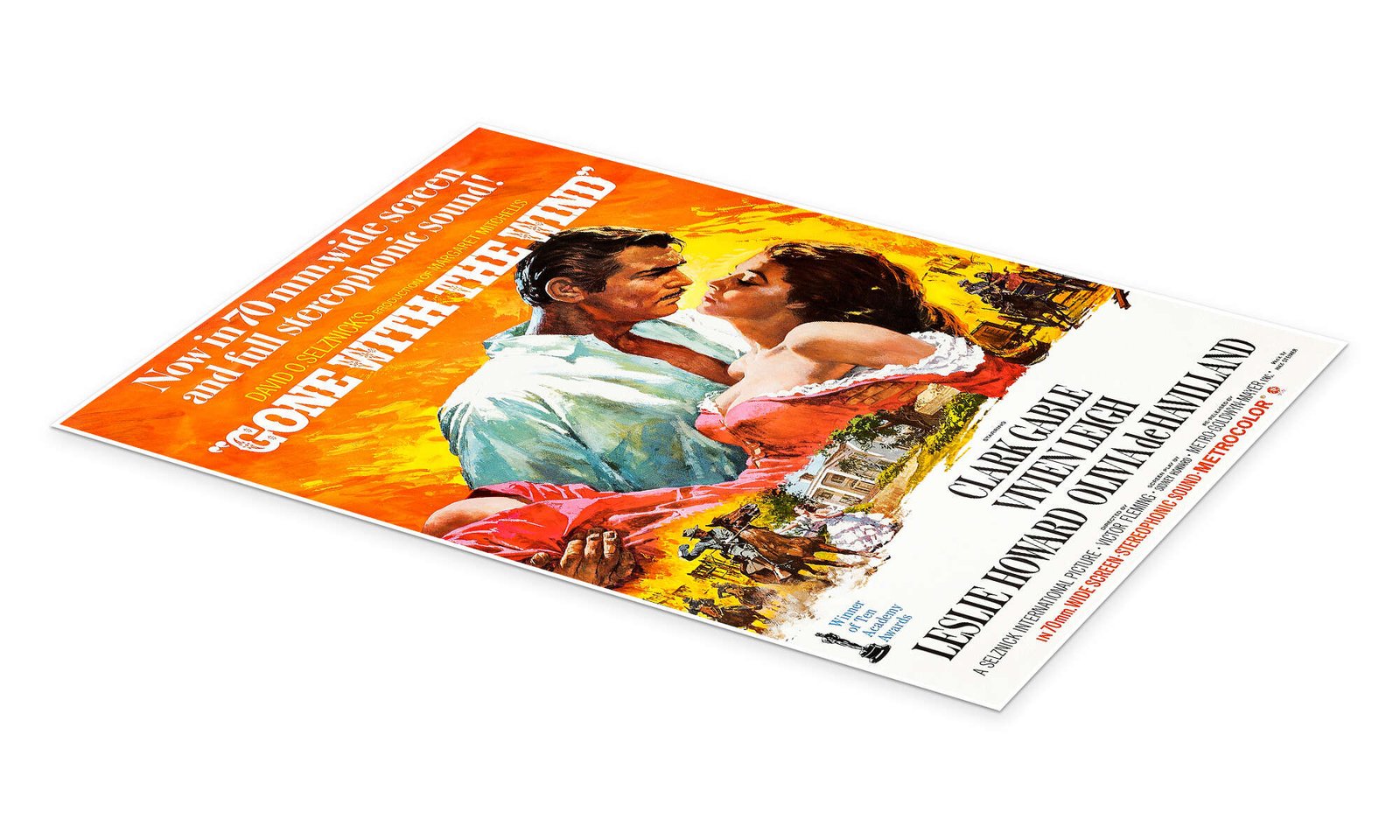 A Southern Romance: A Vintage Gone with the Wind Movie Wall Art