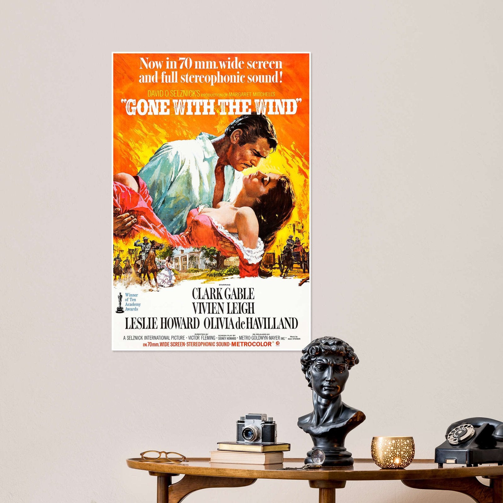 A Southern Romance: A Vintage Gone with the Wind Movie Wall Art
