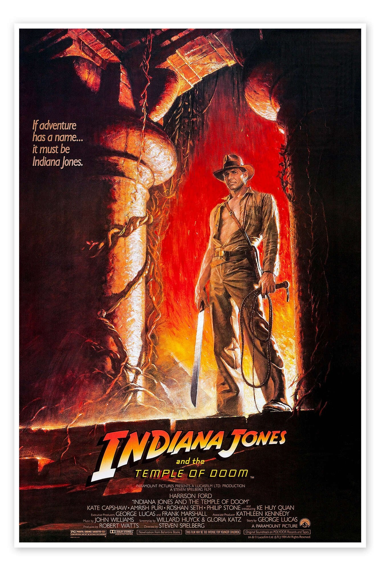Fortune and Glory: A Vintage Indiana Jones Temple of Doom Wall Art