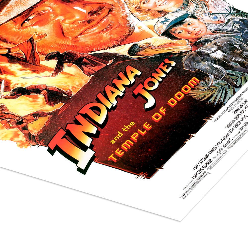 Kali Ma's Wrath: A Vintage Indiana Jones and the Temple of Doom Wall Art