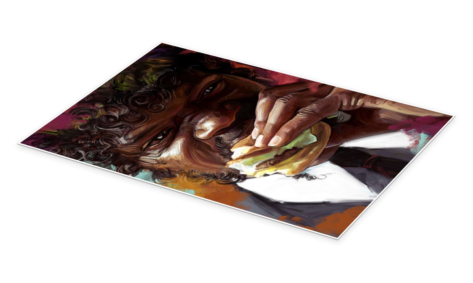 The Righteous Man's Meal: A Pop Art Pulp Fiction Movie Wall Art