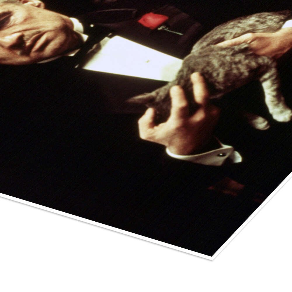 The Hand of Power: A Vintage Godfather Movie Wall Art Portrait