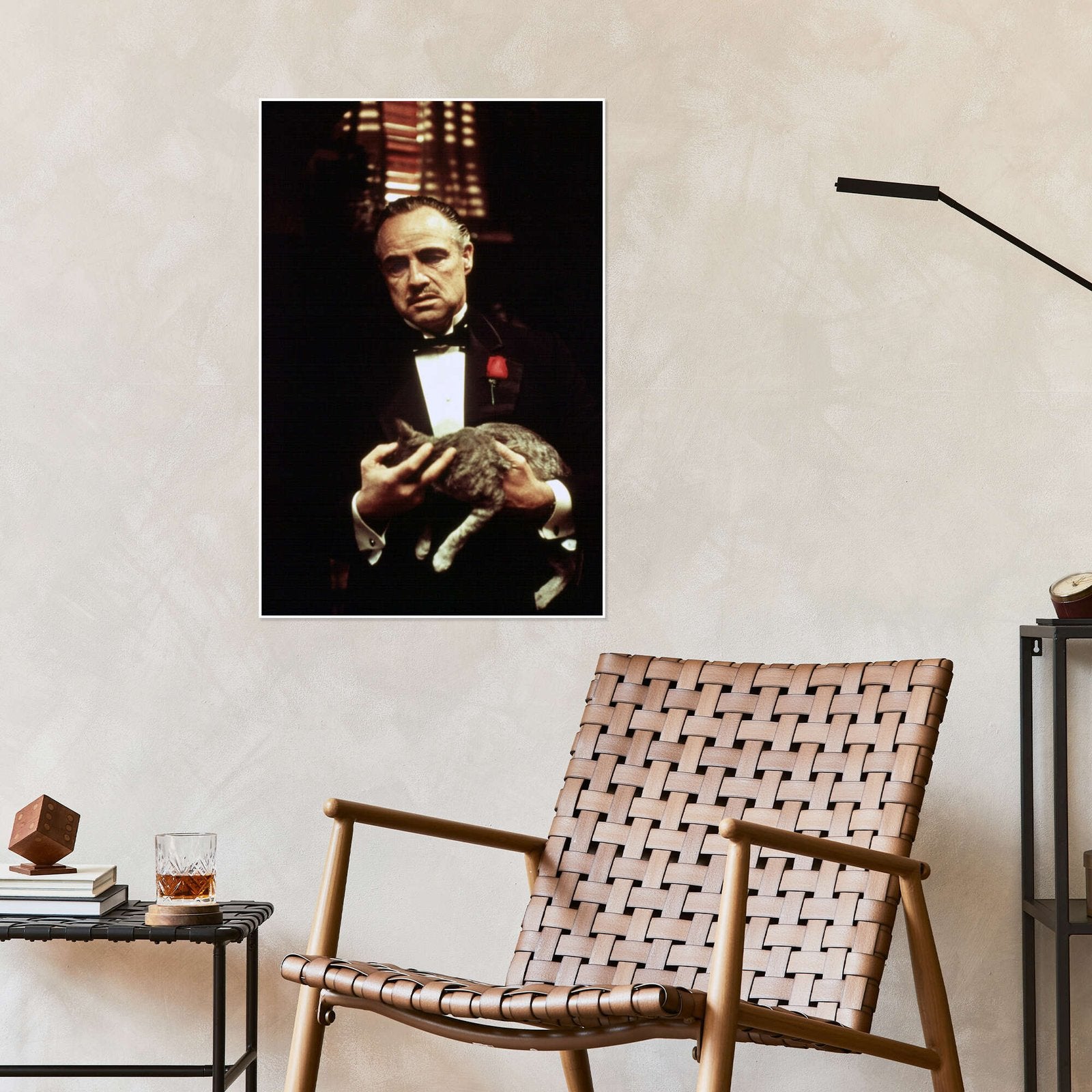 The Hand of Power: A Vintage Godfather Movie Wall Art Portrait