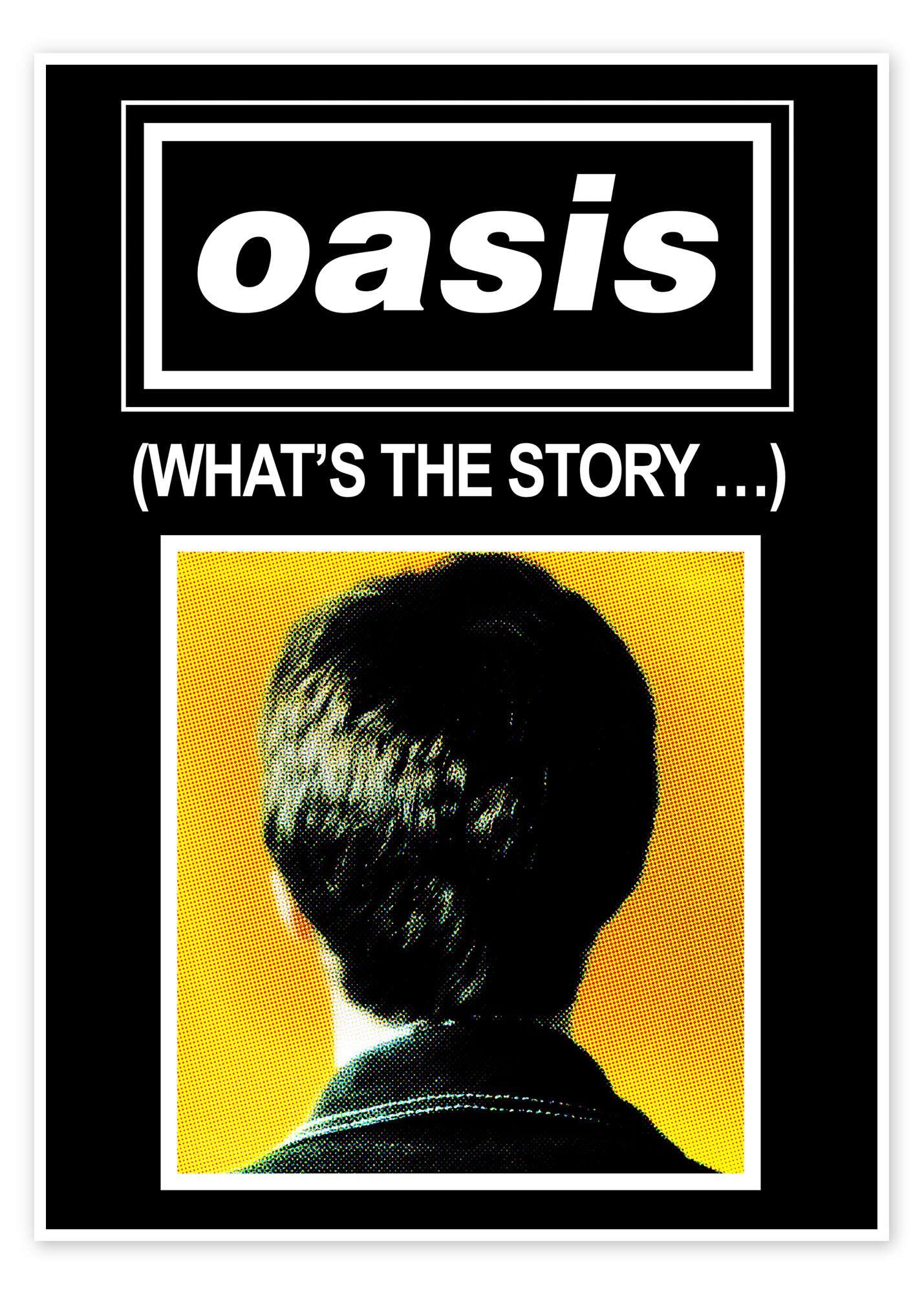 Morning Glory: A Vintage Oasis Music Wall Art for Rock Fans