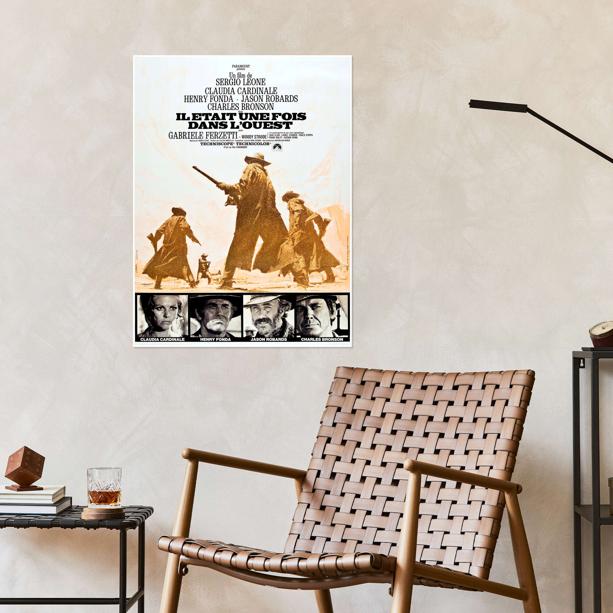 The Western Legend: Vintage Movie Theater Room Decor Canvas Art