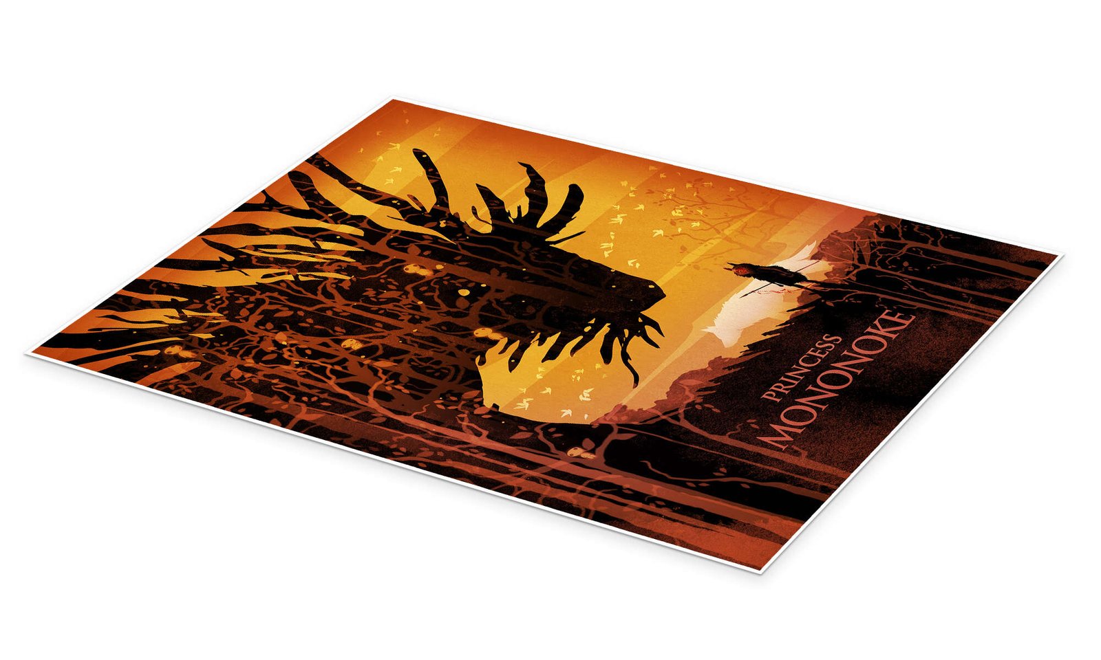 Princess Mononoke Art - Spirit of the Forest Minimalist