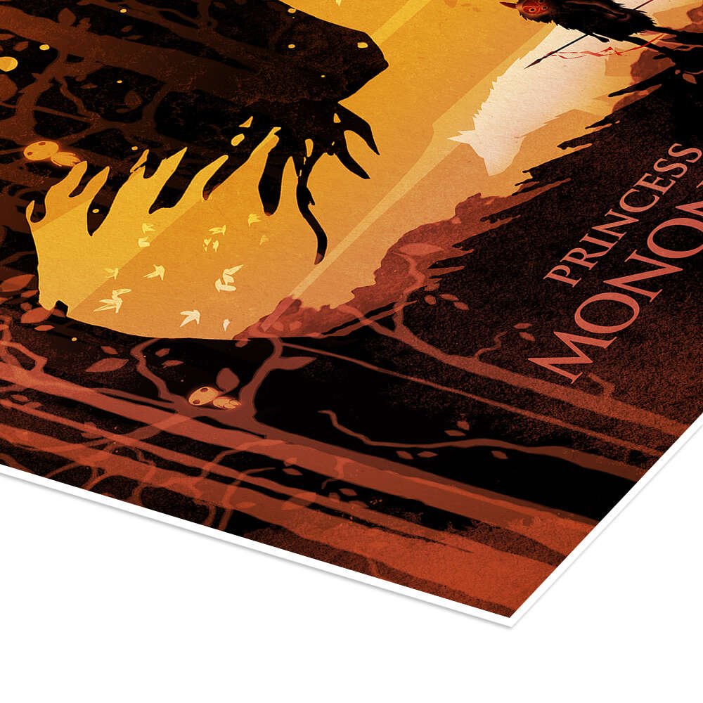 Princess Mononoke Art - Spirit of the Forest Minimalist