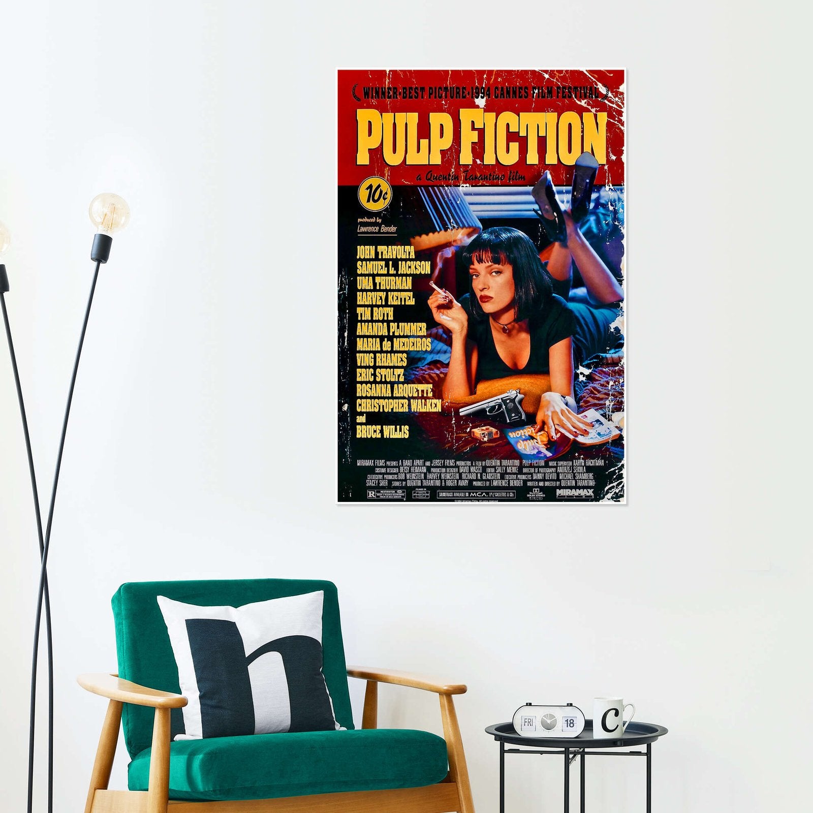 Don't Be a Square: A Vintage Pulp Fiction Movie Wall Art