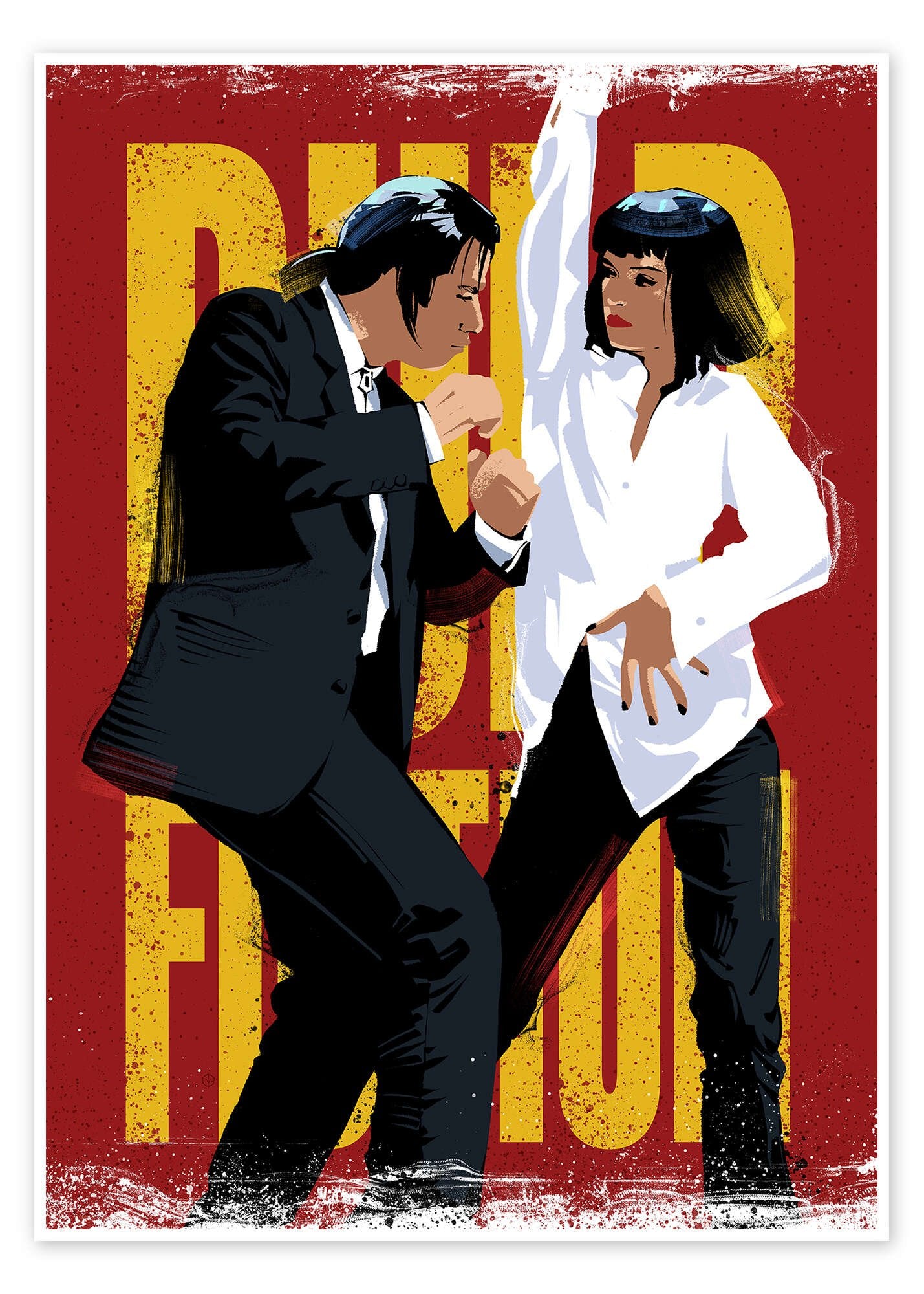 The Twist Contest: A Pop Art Pulp Fiction Movie Wall Art