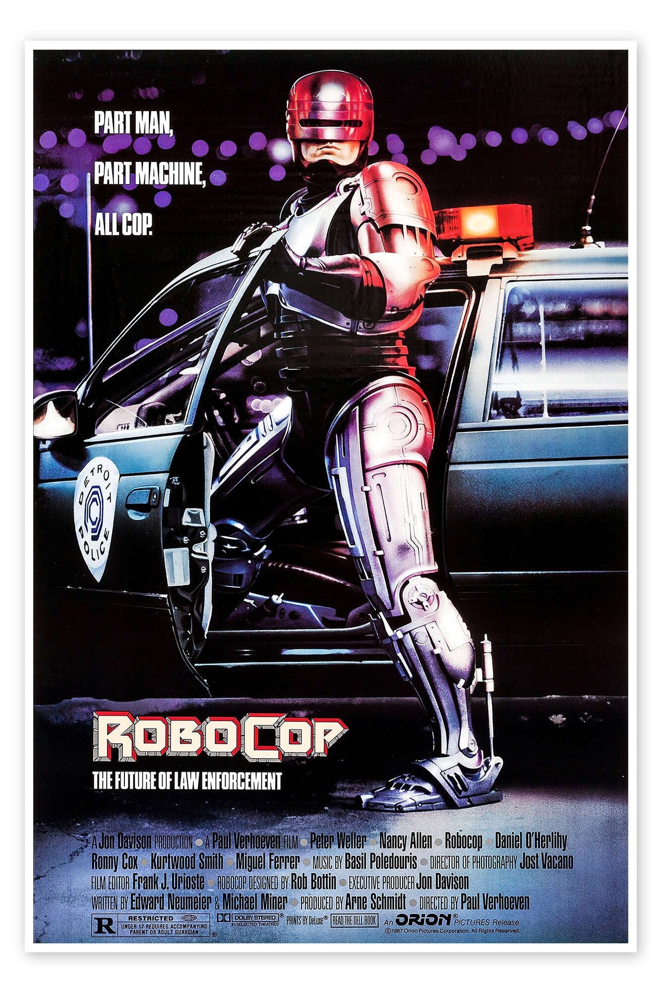 The Future of Law Enforcement: A Vintage RoboCop Movie Wall Art