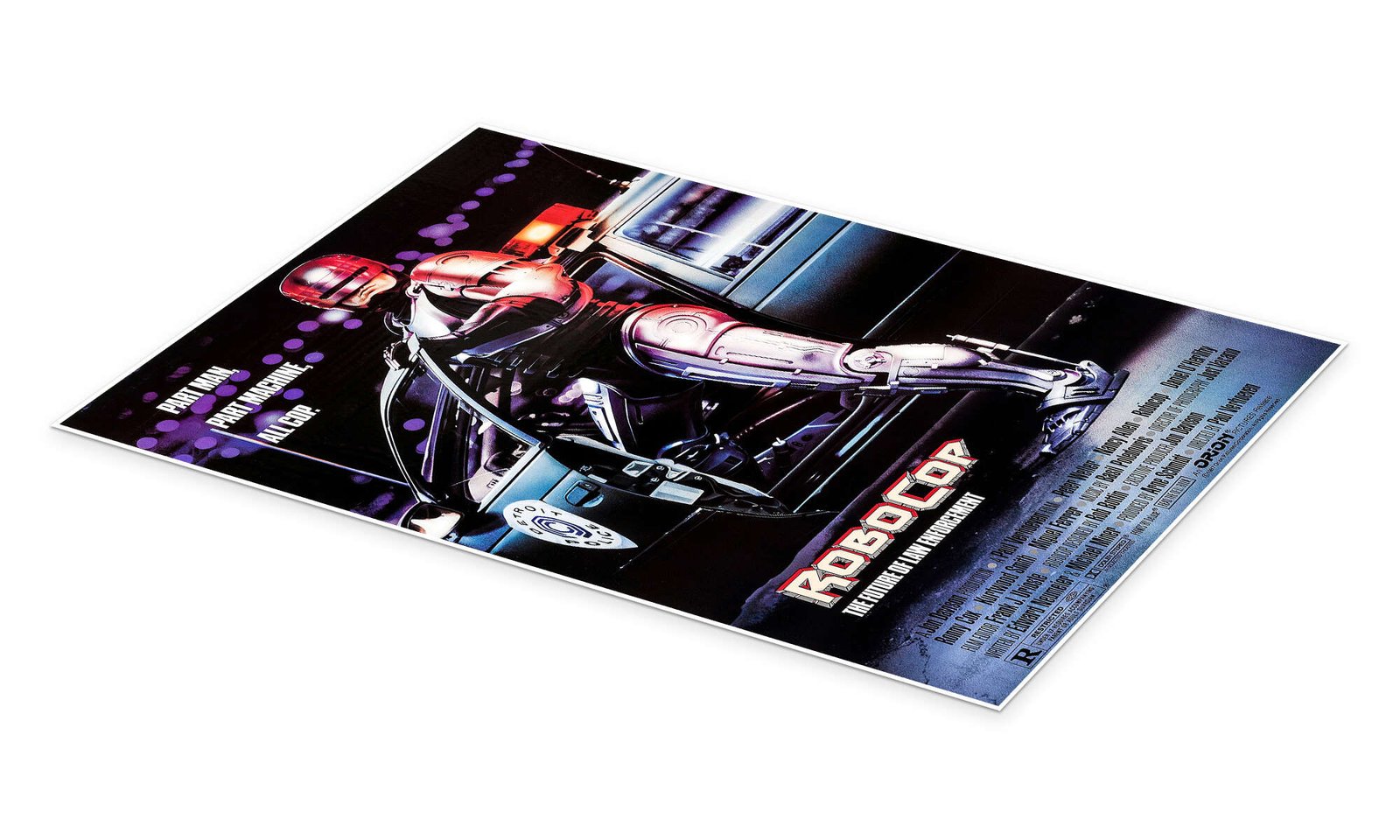 The Future of Law Enforcement: A Vintage RoboCop Movie Wall Art