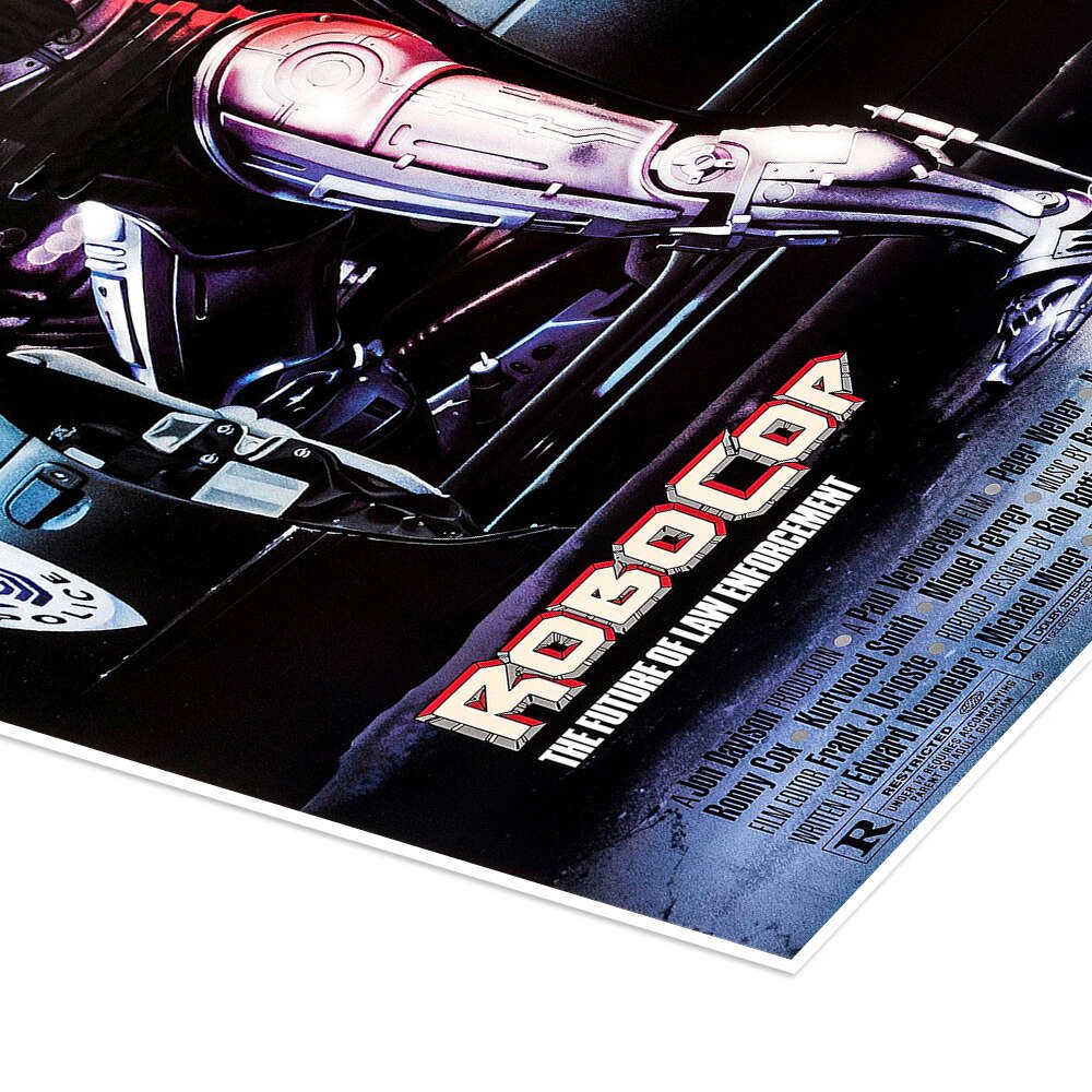 The Future of Law Enforcement: A Vintage RoboCop Movie Wall Art