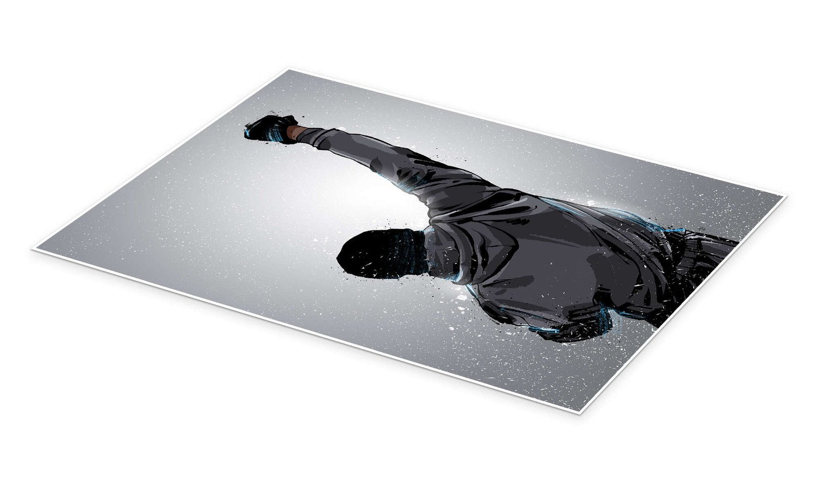 It Ain't Over: A Minimalist Rocky Balboa Movie Wall Art