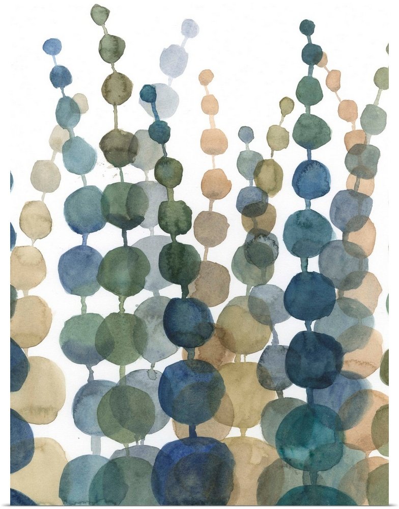 Rising Serenity: A Modern Abstract Bedroom Wall Art Painting