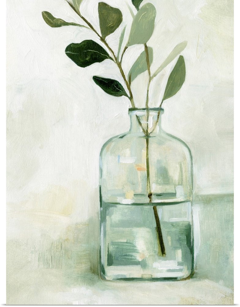 Simple serenity: A Zen Botanical Bathroom Wall Art Print