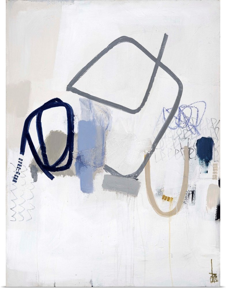 Freestyle Forms: A Modern Abstract Bathroom Wall Art for Your Home