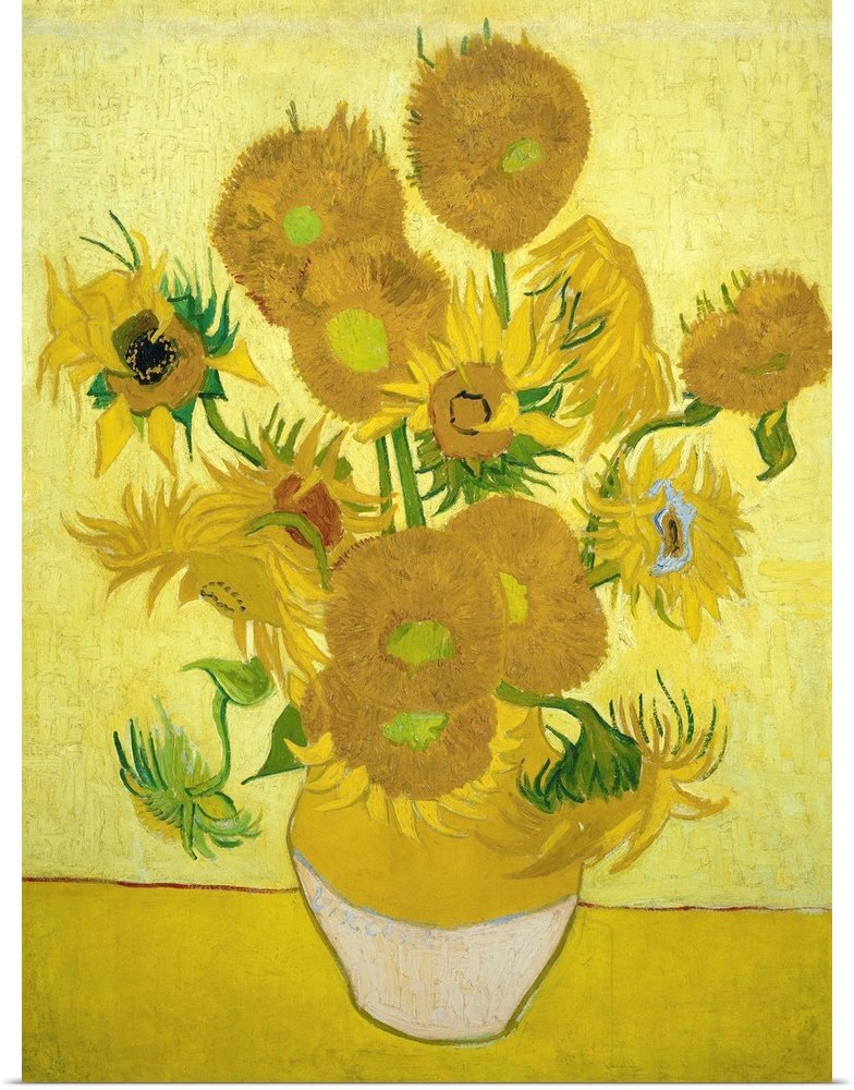 Symphony in Yellow: A Famous Vintage Flower Canvas Painting by Van Gogh