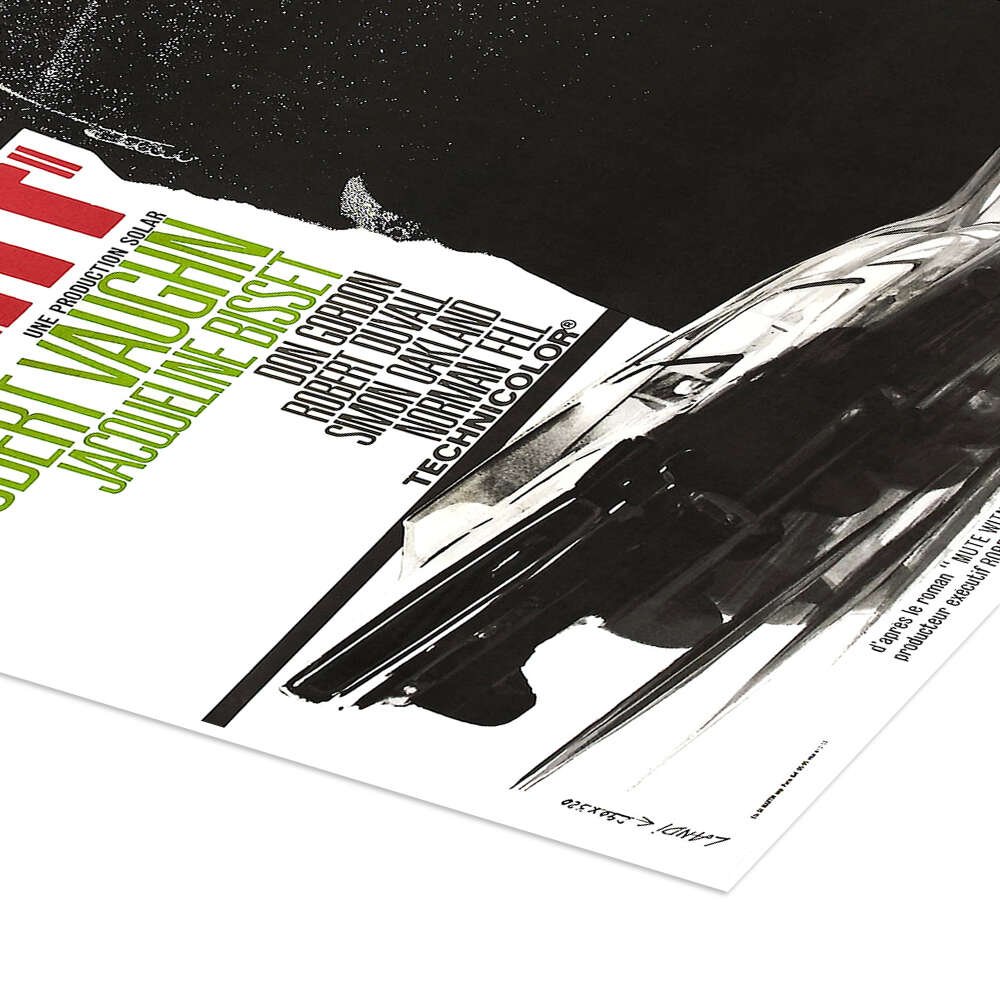 Bullitt: An Iconic Minimalist Steve McQueen Movie Poster Wall Art