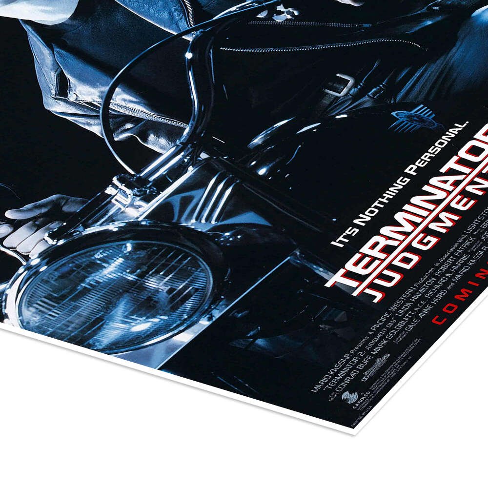 Terminator 2: Judgment Day - An Iconic Vintage Sci-Fi Movie Poster