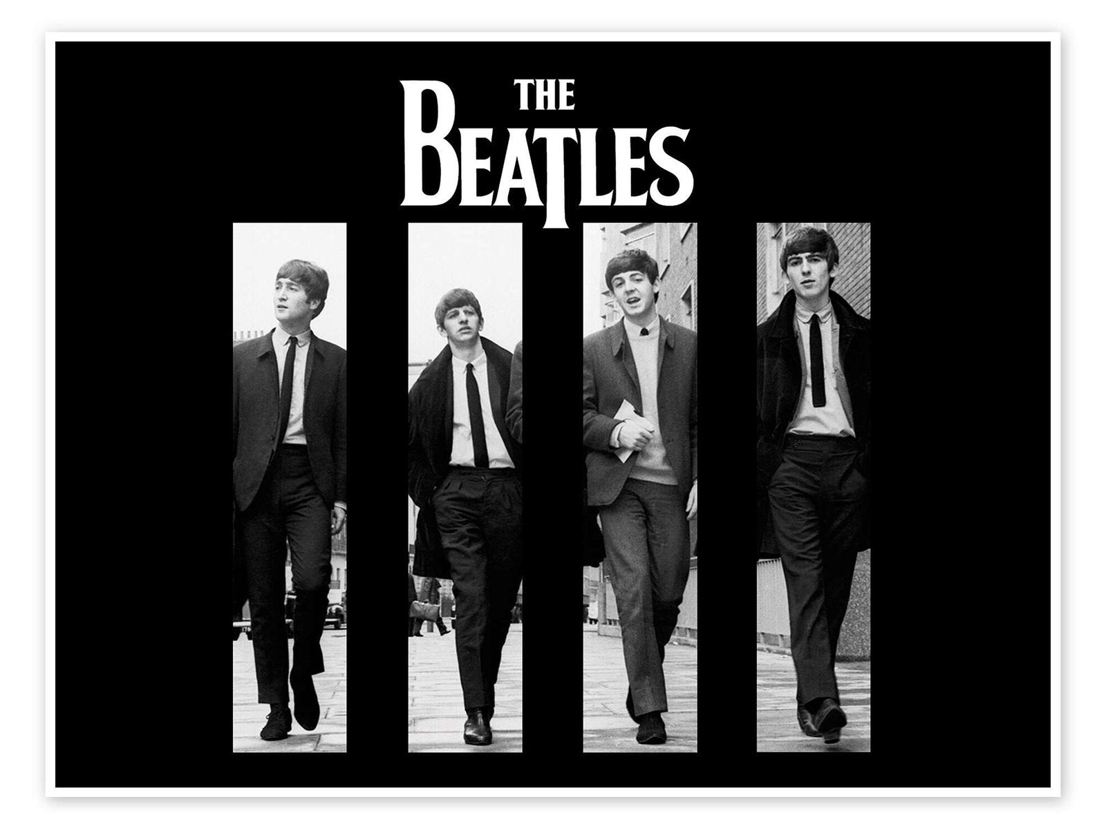 The Beatles Poster - The Fab Four Vintage Music Art